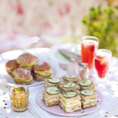 cheddar and apple rollscucumber and herb triple-deckersweekend