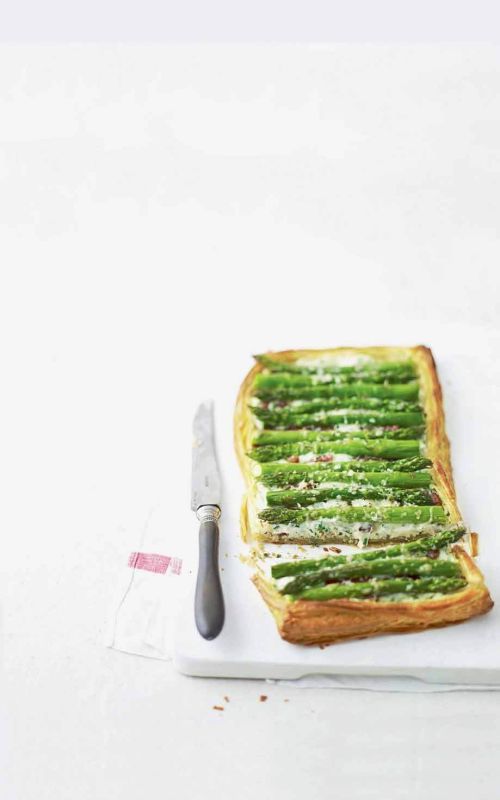 herby asparagus and bacon tartmake of the month